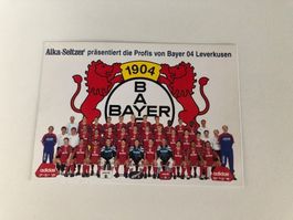 Seltene Mannschaftskarte Bayer Leverkusen Saison 1996/1997