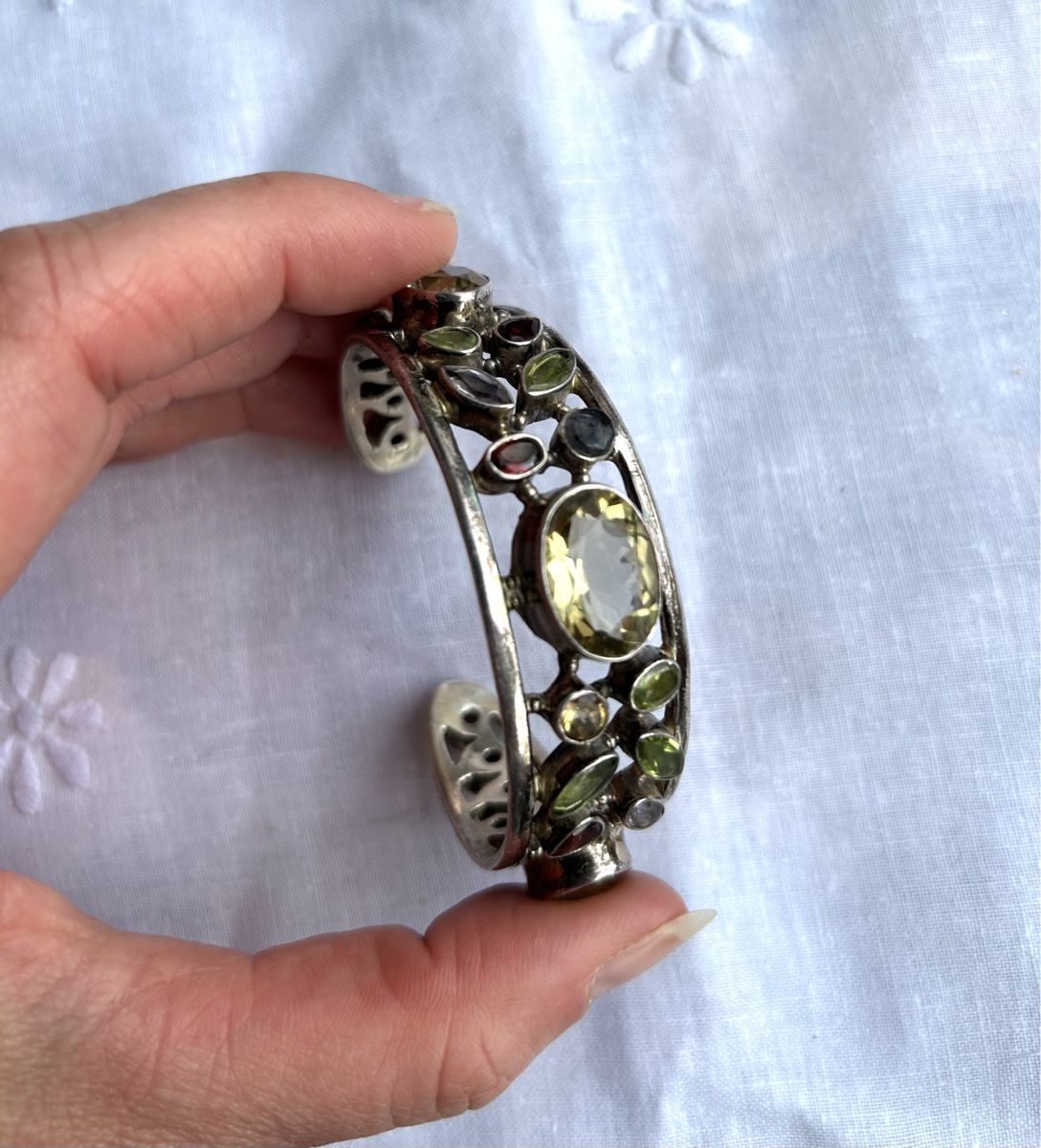 Bracciali & Braccialetti: Armspange Silber mit Edelsteinen – Nuovo (secondo la descrizione) da Birsfelden venduto da Exclusivity 3