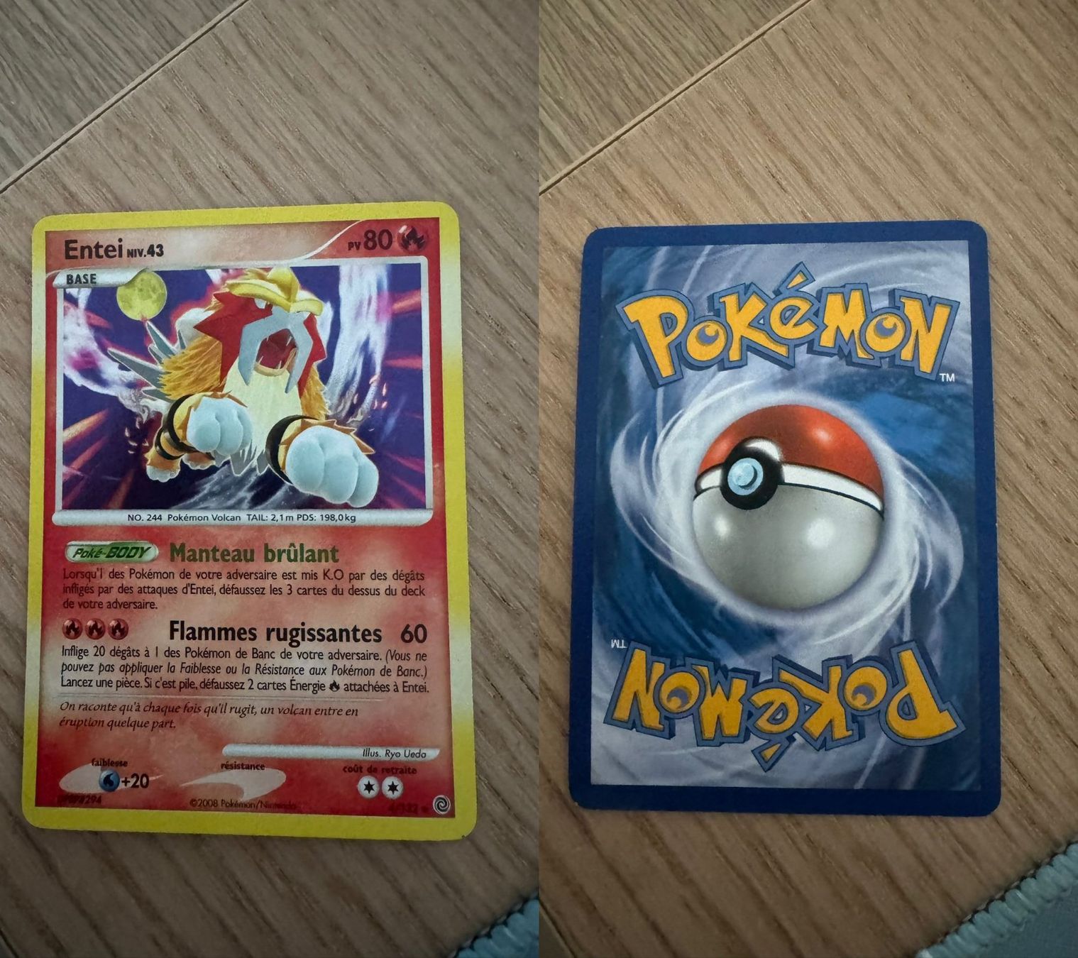 Pokémon Sammelbilder & Trading cards: Entei 4/132 holo – Gebraucht aus Chavannes-Renens von skywalker1942