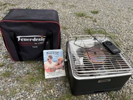 Feuerdesign Tischgrill Teide schwarz akzeptabel