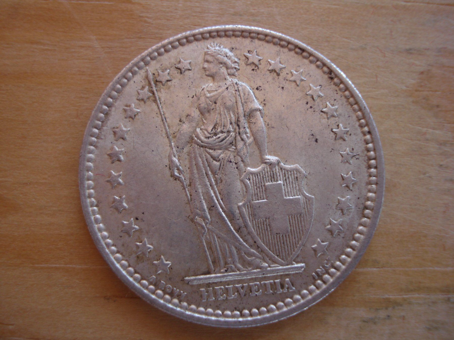 Alle Münzen: (C1) 2 Franken 1909 UNZ- – Gebraucht aus Erlach von Net-Coins 1