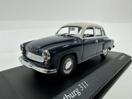 Wartburg 311 1:43, inkl. Acrylbox, limitiert, MINICHAMPS 