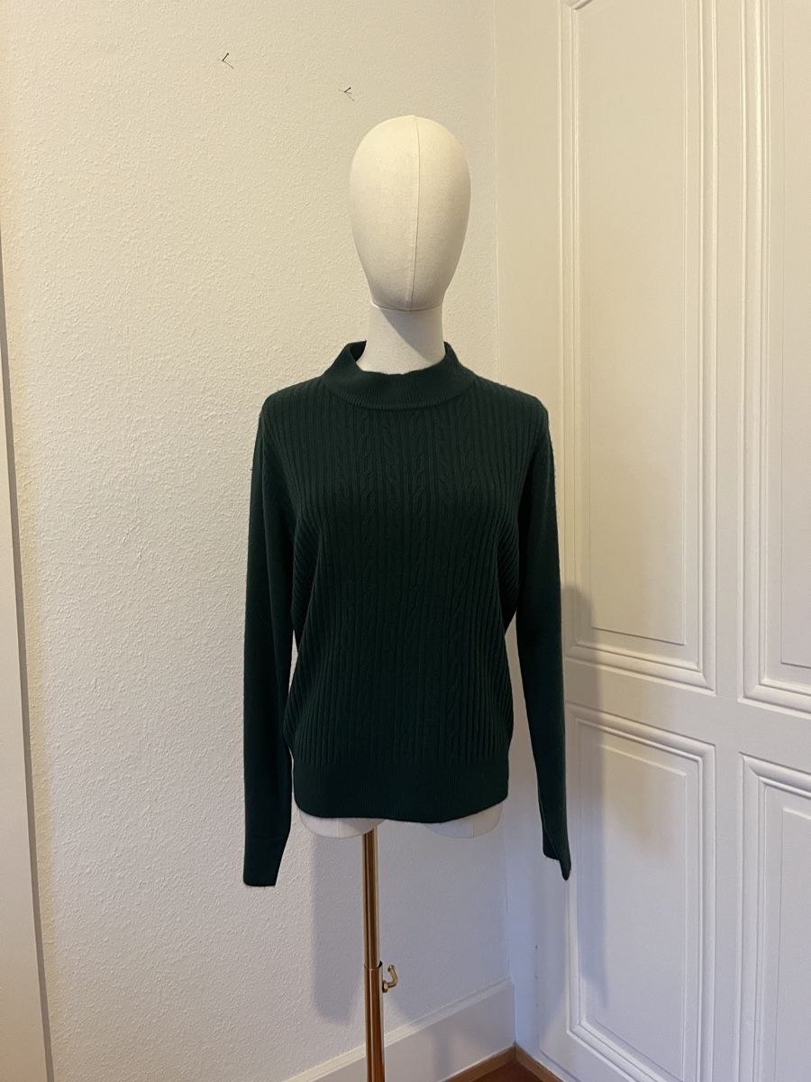 Maglioni & Felpe: Napa Studio Mock Neck Sweater - Forest Green - Size S – Usato da Mies venduto da nic_yk5d