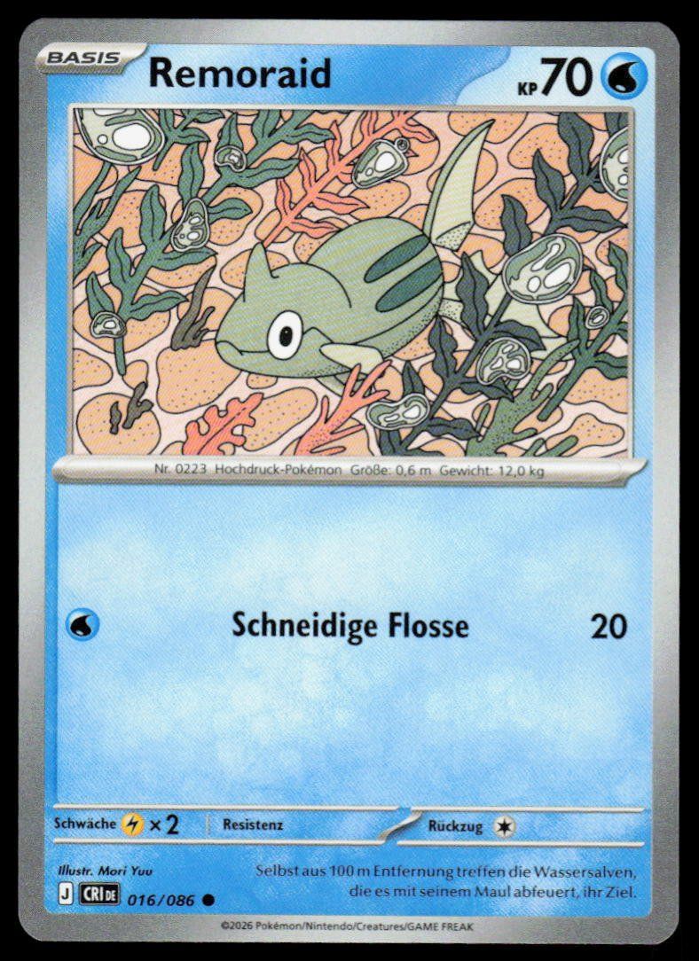 Pokémon Carte collezionabili: Pokemon Remoraid 016/086 – Usato da Herisau venduto da Pokemon2025