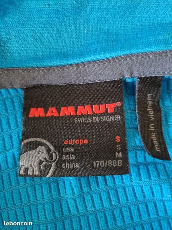 Mammut Pullover & Sweatshirts: Pull de rando Mammut demi-zip - Bleu - Taille S – Gebraucht aus Carouge GE von pat_ffv7 1
