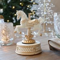 Chic Antique Noel Spieluhr mit Pferd