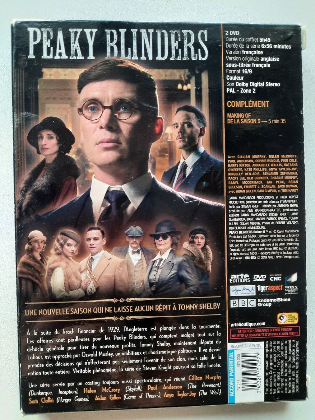 Tutti i DVDs: Peaky Blinders saison 5 – Usato da Montreux venduto da princessemalabar 1