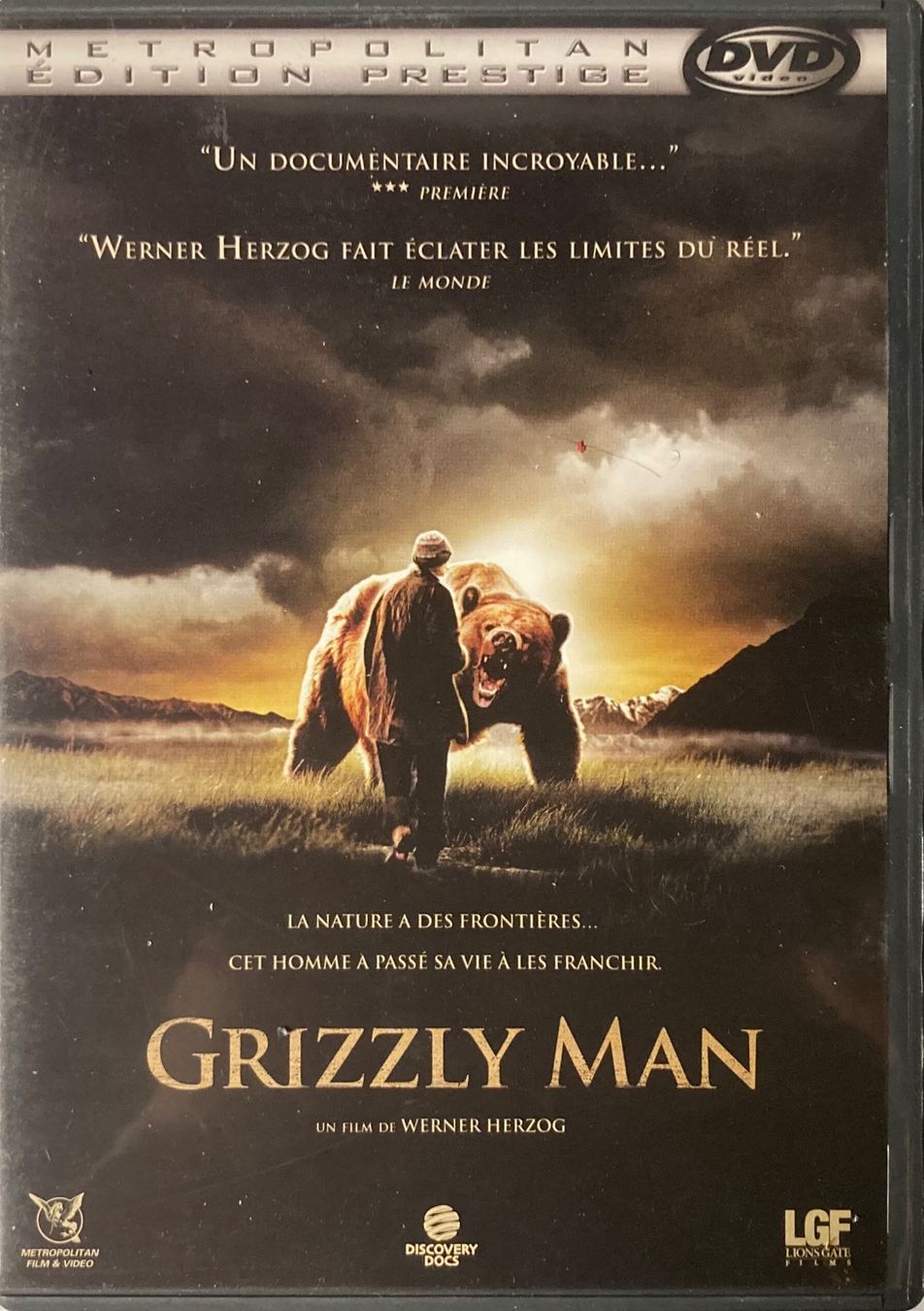 Tous les DVDs: GRIZZLY MAN (UN DOCUMENTAIRE INCROYABLE) – D'occasion à Poliez-Pittet par Newtown-Records