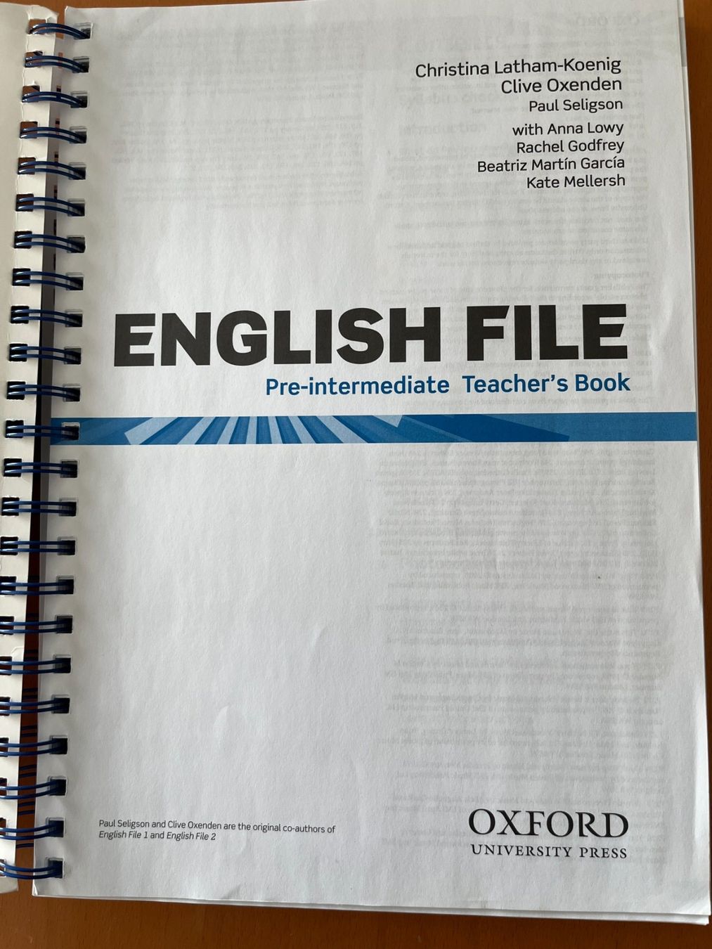 Libri: English Pre Intermediate Teachers Book – Usato da Baar venduto da Amarillis3 1