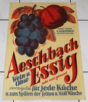 Aeschbach Essig Blechschild CH