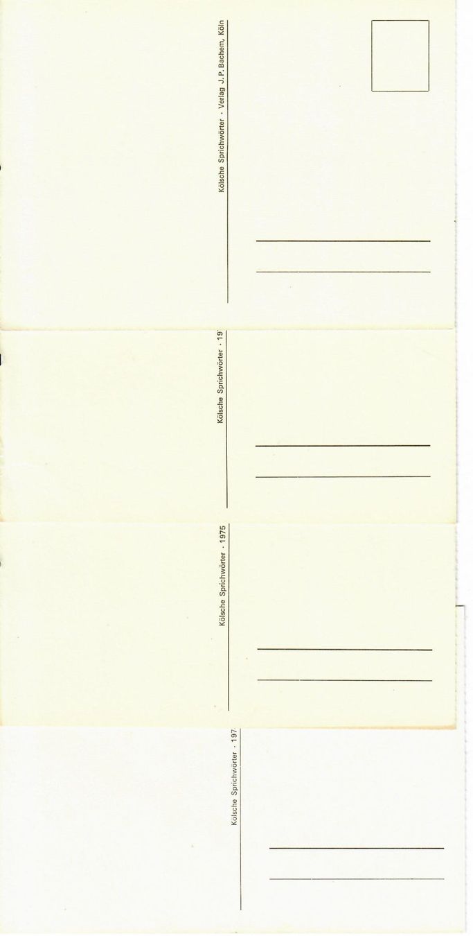 Cartes postales: Kölsche Sprichwörter – D'occasion à Hochdorf par Ziegel-16 1