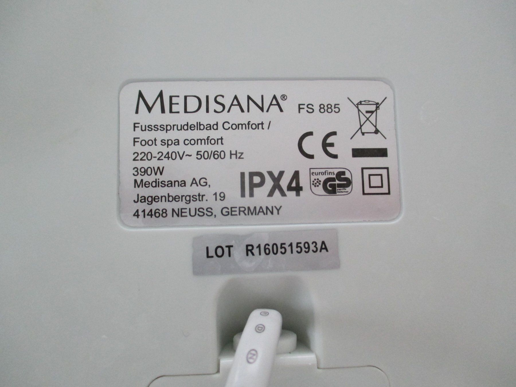 Pedicure: Medisana Fussbadmassage – Usato da Kloten venduto da Duro55 3