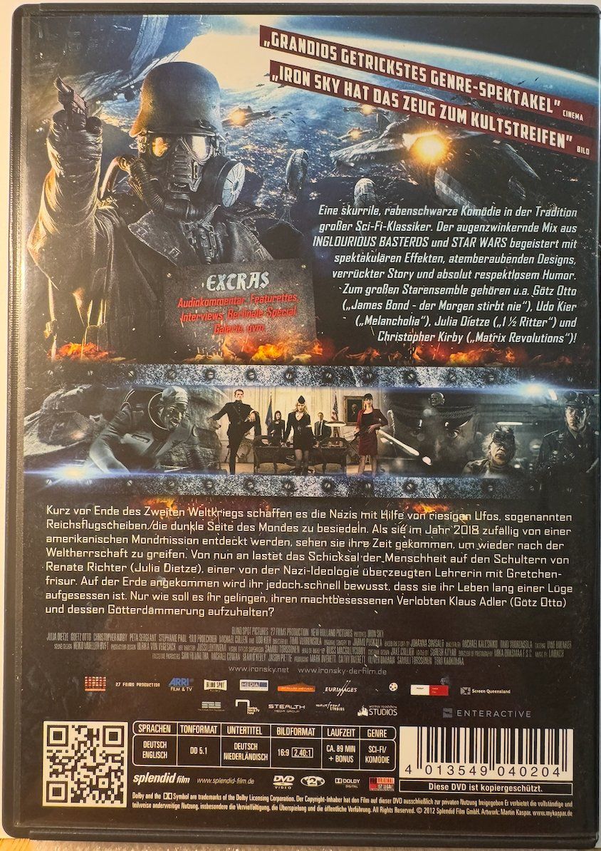 Alle DVDs: DVD IRON SKY - INGLOURIOUS BASTERDS TRIFFT STAR WARS – Gebraucht aus Wisen von gigisna 2
