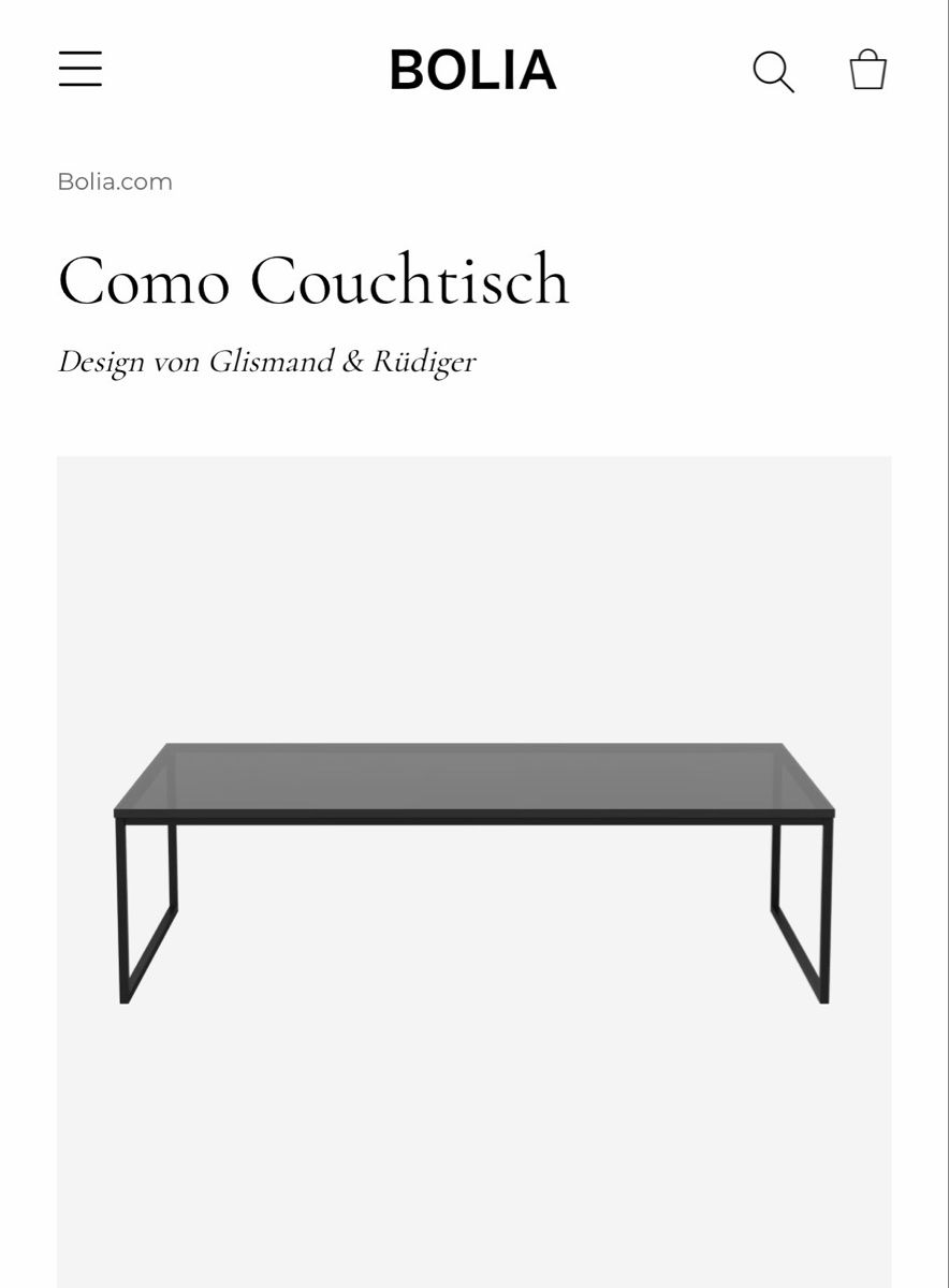 Bolia Tavoli: Bolia Como Design Couchtisch – Usato da Reinach BL venduto da LeaR