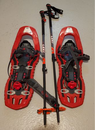 Schneeschuhe Leki Stöcke
