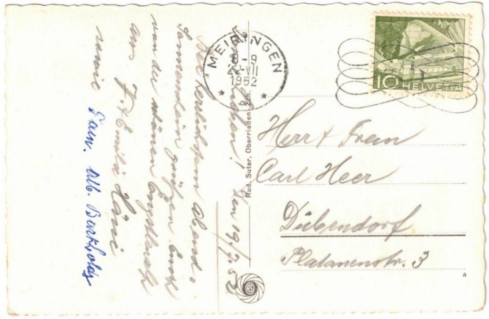 Cartoline postali: Engelberg - Luftseilbahn Gerschnialp--Trübsee – Usato da Binningen venduto da Mountainrider 1