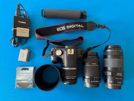 Canon EOS 500D mit diversen Objektiven