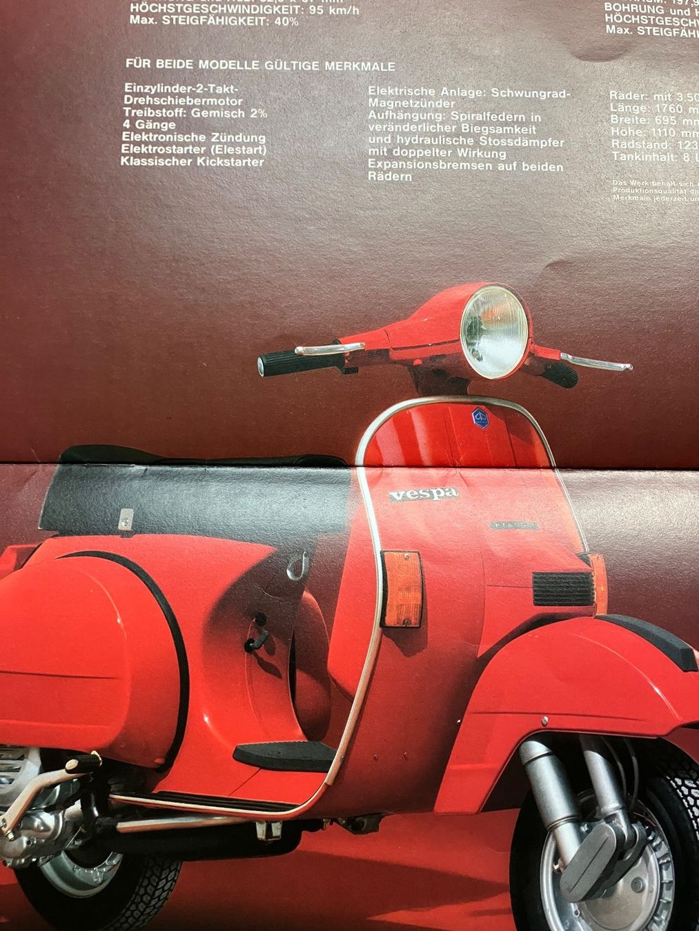 Vespa Scooter: Vespa 125 E / PX 200 E  - CH-Originalprospekt – Usato da Malans GR venduto da Chueche427 5