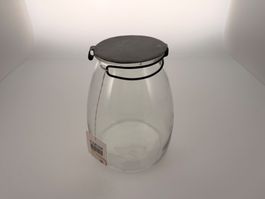Glas Vase mit Deckel guter Zustand