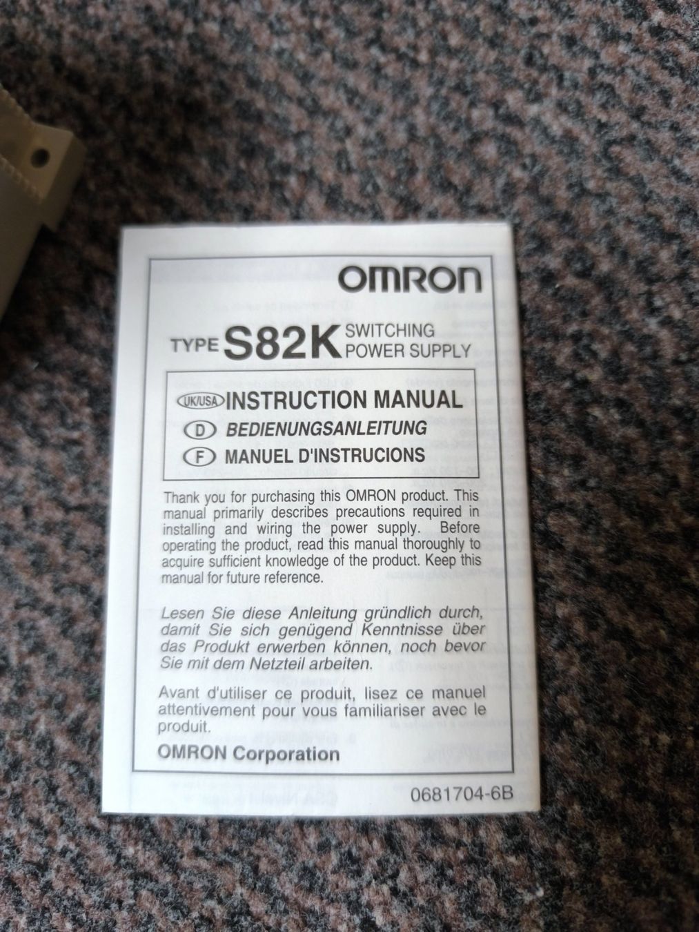 Omron Componenti elettronici: Netzteil 24VDC Omron S82K-05024 – Nuovo (secondo la descrizione) da Staufen venduto da Perskin 4