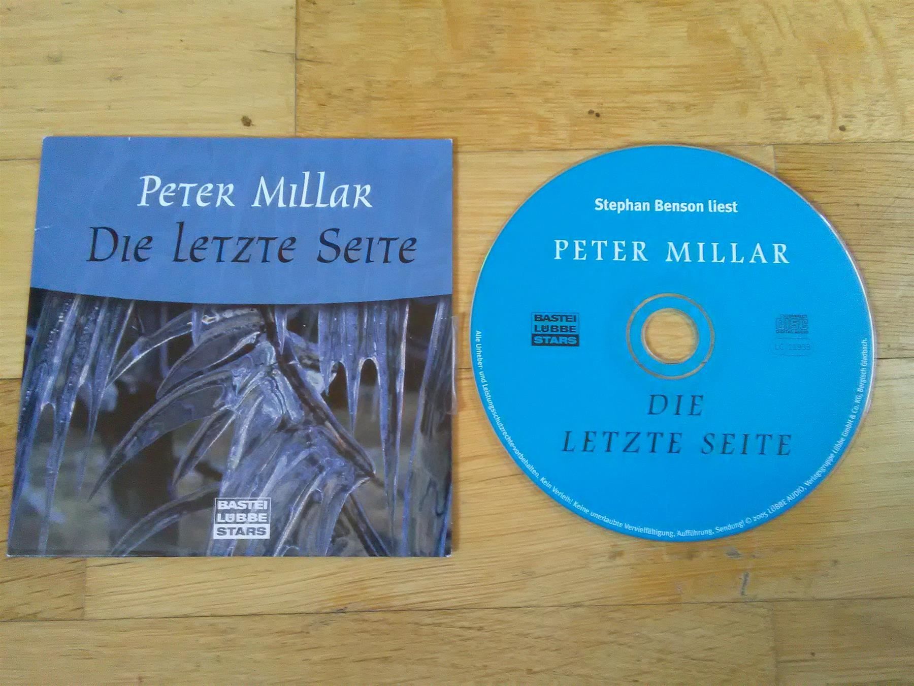 Audiolibri: Peter Millar: Die letzte Seite                        ©'2003 – Usato da St. Gallen venduto da elk2021 1