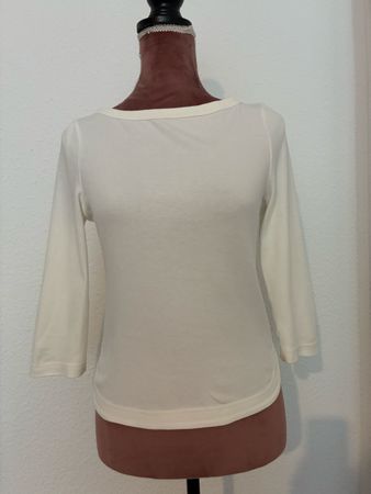 Langarmshirt COS weiss Baumwolle Grösse XS neu mit Etikett