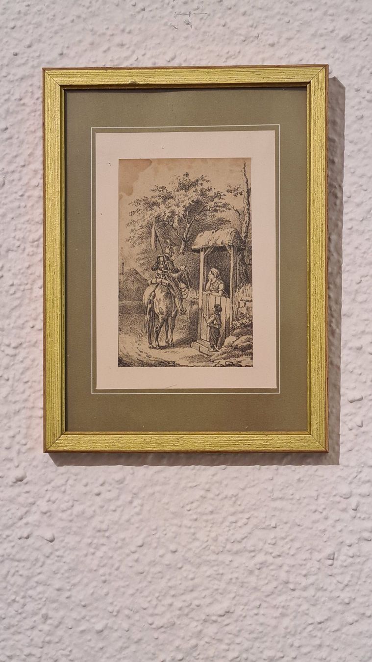 Grafica & Litografie: Militär Steindrucke 2 Stück gerahmt – Usato da Frauenfeld venduto da Purzli 2