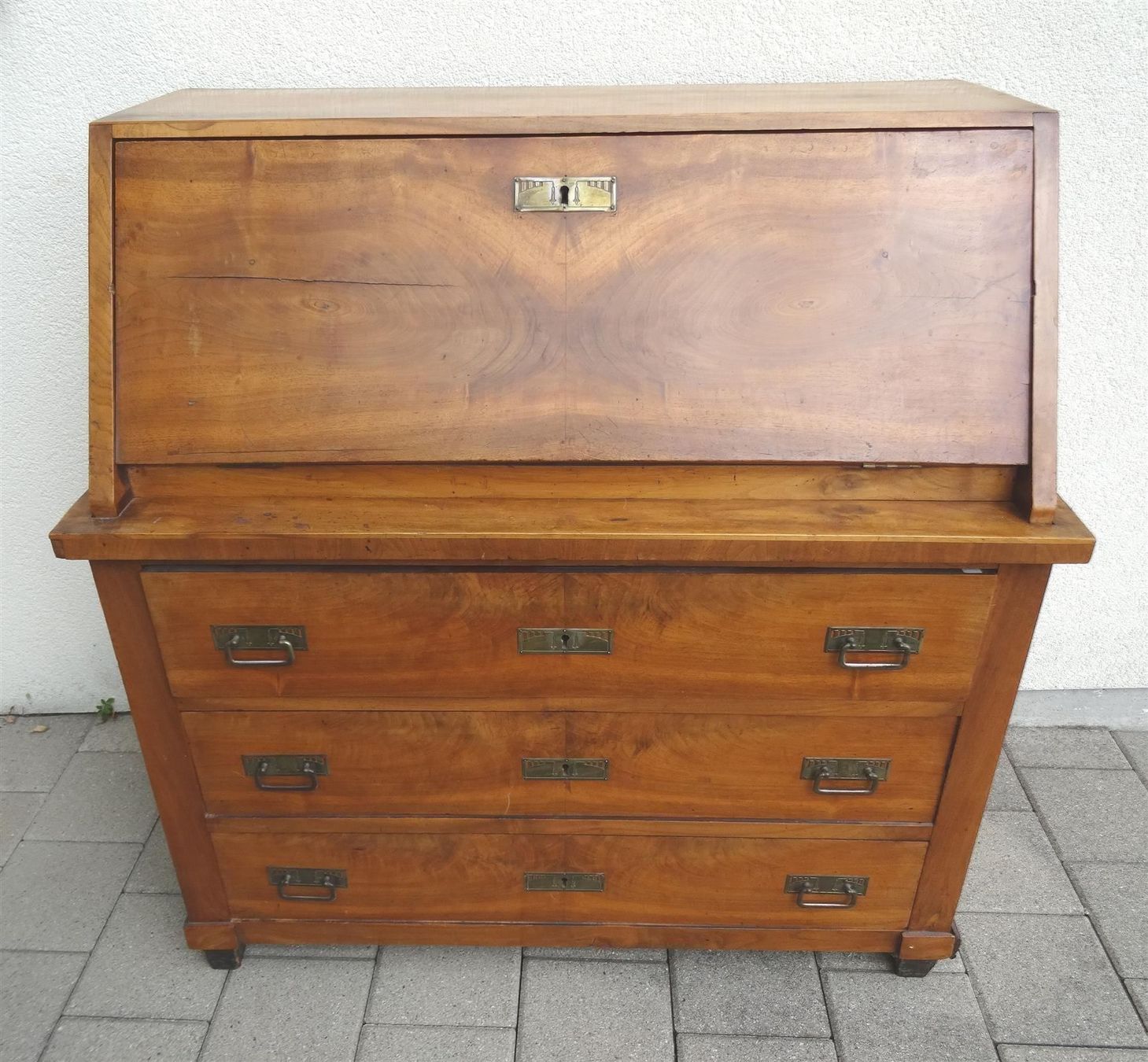 Cassettiere: Biedermeier Aufsatz-Schreibkommode antik – Usato da Walzenhausen venduto da Hoppala79 1