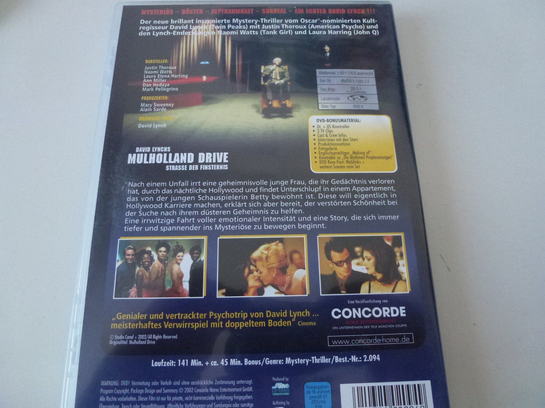 Tutti i DVDs: Mulholland Drive (DVD) – Usato da Bern venduto da Frebo 1