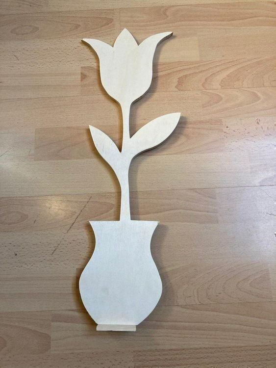 Pflanzen & Samen: Tulpe im Topf, 55cm, Holz – Neu und originalverpackt aus Rotkreuz von Holzarbeit