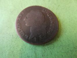 Frankreich, uralte Münze 19 mm Louis XVI