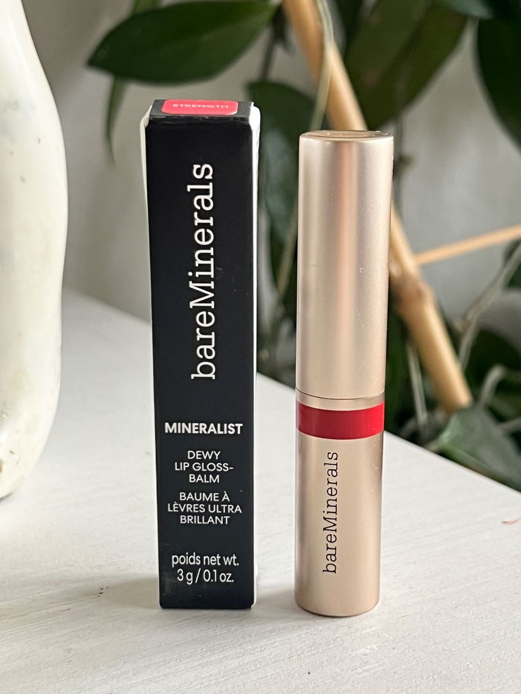 Make-up: bareMinerals Dewy Lip Gloss-Balm - Strength – Nuovo (secondo la descrizione) da Effretikon venduto da YaMn 2