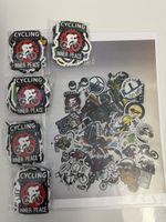 Velo Aufkleber, Sticker, Set "Cycling" ca. 250 Stk. 