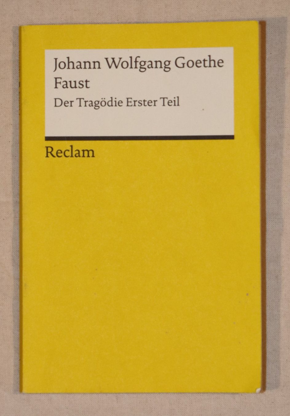 Libri: Faust (Erster Teil) – Usato da Basel venduto da cla_z7cp 1