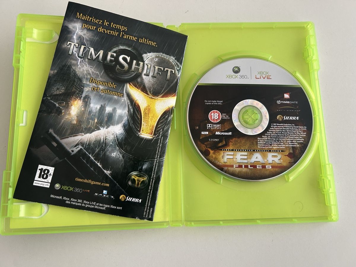 Jeux: FEAR Files cib – D'occasion à Pully par PongDayOne 3