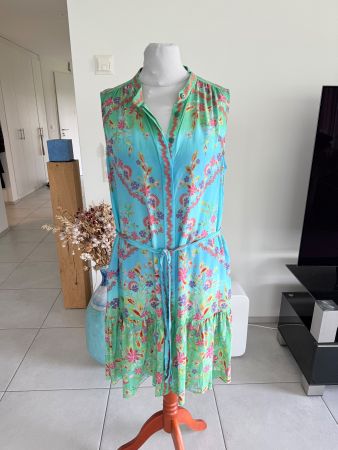 SALONI Sommerkleid aus Seide, festlich Gr M