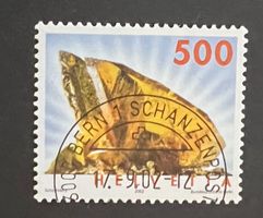 Freimarke Mineralien 2002 gestempelt