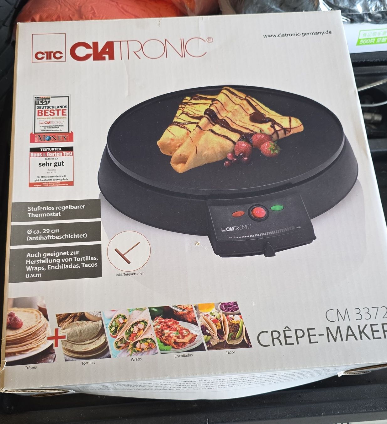 Elettrodomestici da cucina: Clatronic Crêpe Maker CM 3372 – Nuovo (secondo la descrizione) da Kerns venduto da Janeira94