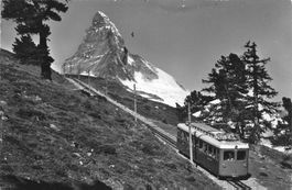 Zermatt (VS) Gornergratbahn mit Matterhorn