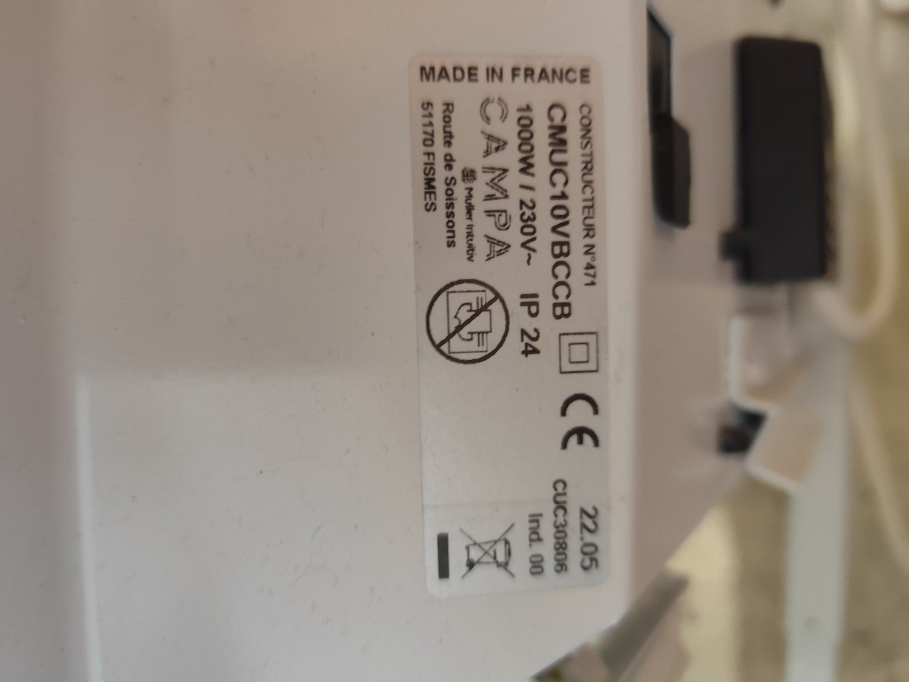 Radiatori: A vendre chauffage électrique Campa 1000W – Usato da La Roche FR venduto da opel2007 1