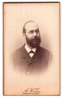 Fotografie A. Wicky, Bern, Herr mit Voll