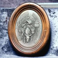 "LES VENDANGES" Plaque murale décorative SKS-ZINN étain 95%