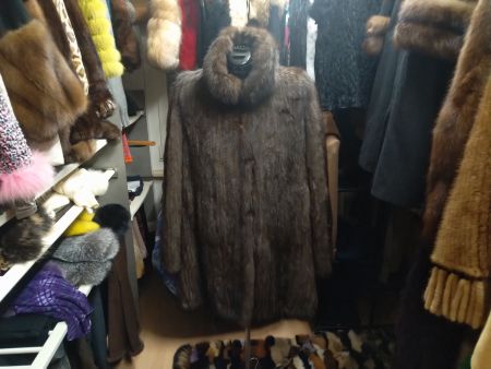 Zobelmantel echt russischer Zobel Pelz L-XL sable fur