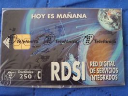 Telefonkarte Telefónica RDSI Spanien gebraucht 250 PTA
