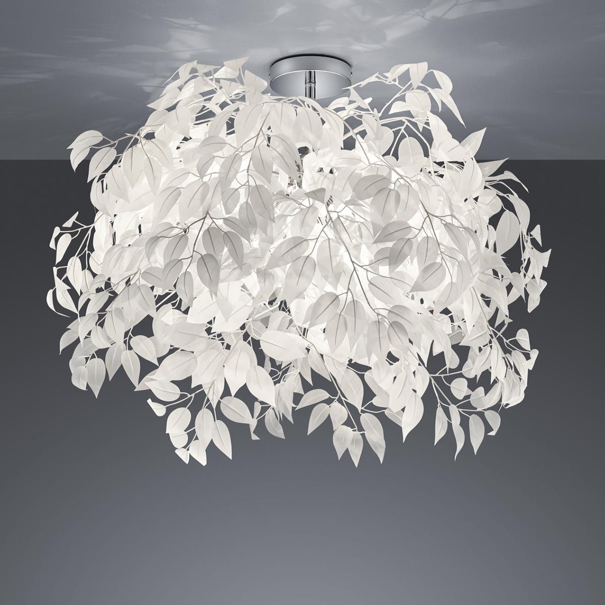 Lampadari & plafoniere: Deckenleuchte, Blätter, Weiss, 70 cm Ø – Nuovo (secondo la descrizione) da Kreuzlingen venduto da Smart-Light