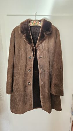 Warme Lammfelljacke, Vintage, Frey, Grösse 52!