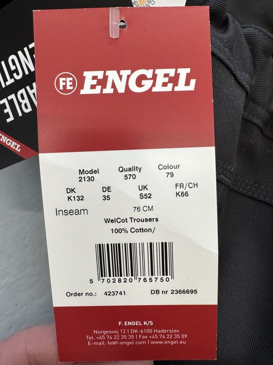 Pantaloni: Original Engel Arbeitshose, Baumwolle, Neu! – Nuovo e nell'imballaggio originale da Meisterschwanden venduto da tzw43weber 4
