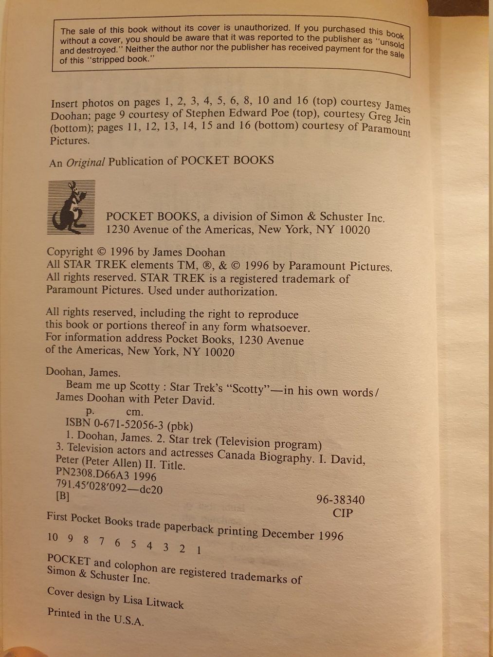 Bücher: Beam Me Up, Scotty - james Doohan – Gebraucht aus Zürich von loosebone 3