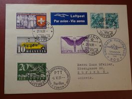 6.V.39., SWISSAIR EUROPAFLUG SÜD NACH ZÜRICH 8