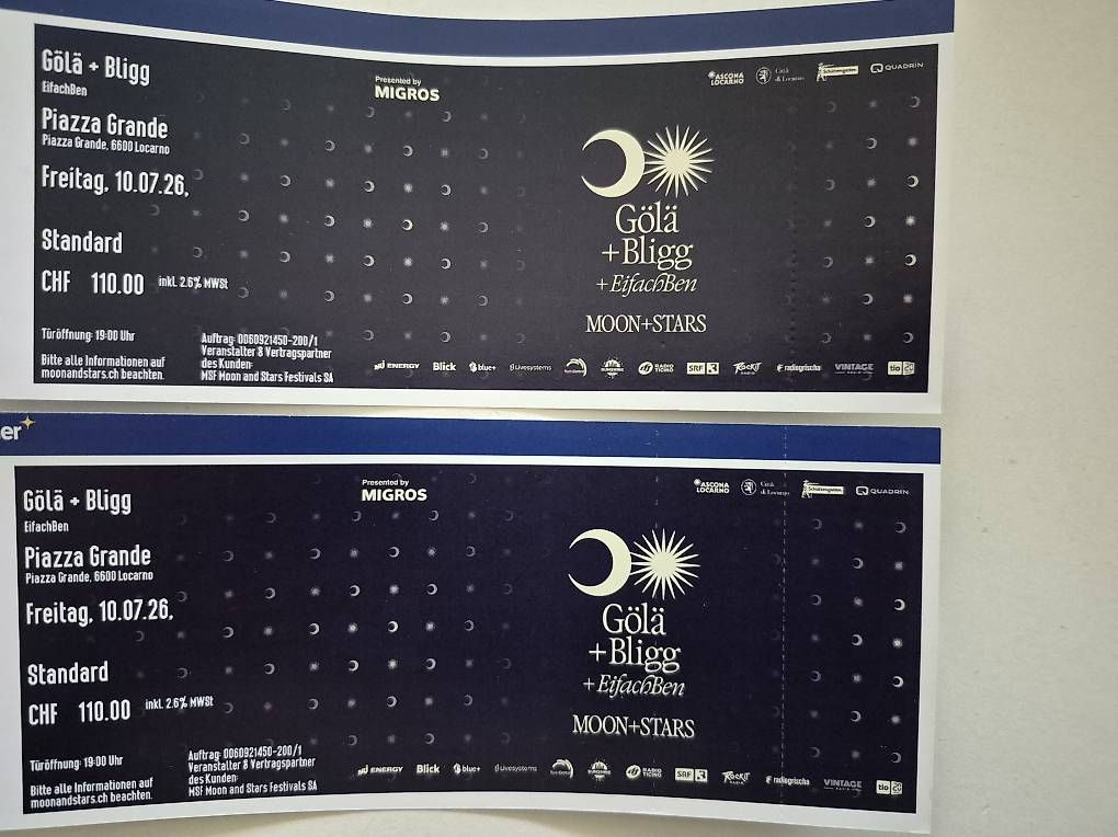 Billets: MOON & STARS – D'occasion à Zizers par AstraT
